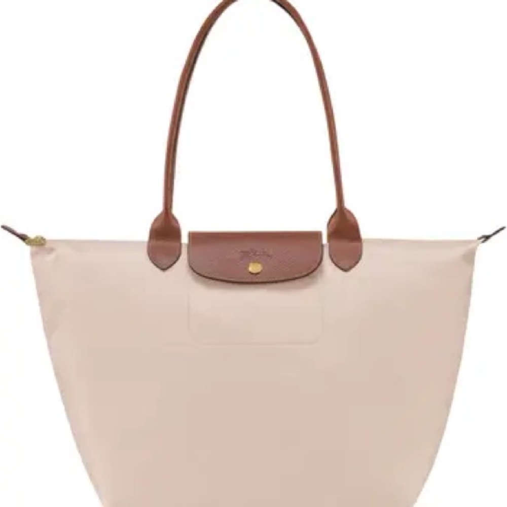 Elegant Cream and Brown Tote Bag